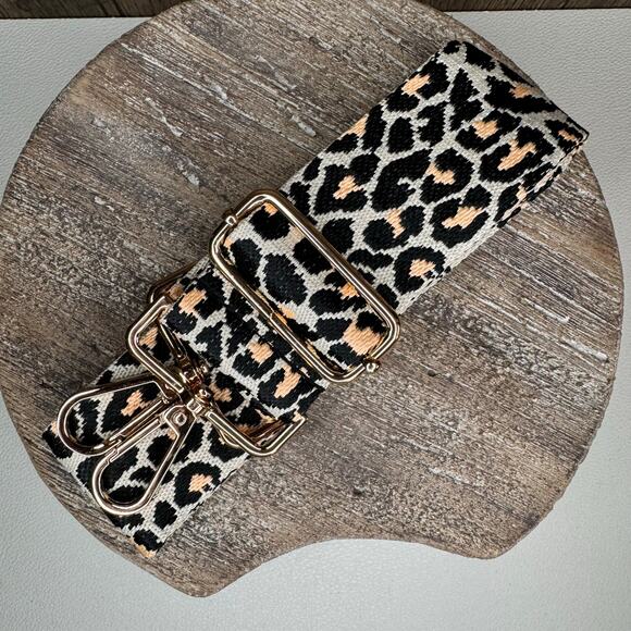 Wide Animal Print Purse Strap Adjustable Crossbody Guitar Strap NEW FAST SHIP - Picture 1 of 4